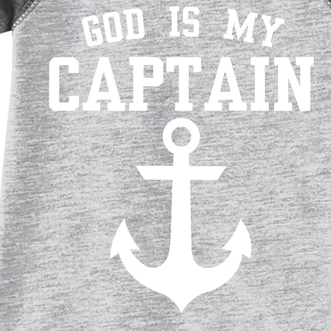 God Is My Captain Infant Baby Jersey Bodysuit