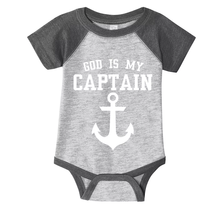 God Is My Captain Infant Baby Jersey Bodysuit