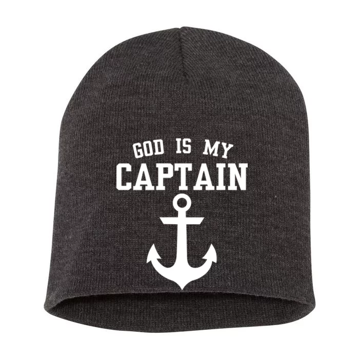 God Is My Captain Short Acrylic Beanie