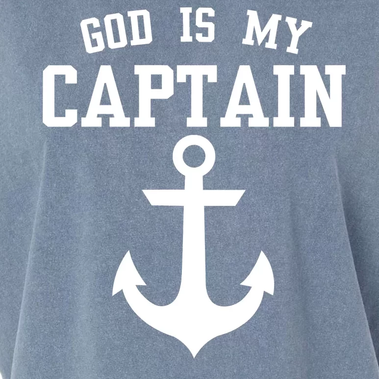 God Is My Captain Garment-Dyed Women's Muscle Tee