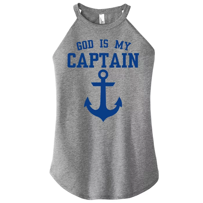 God Is My Captain Women’s Perfect Tri Rocker Tank