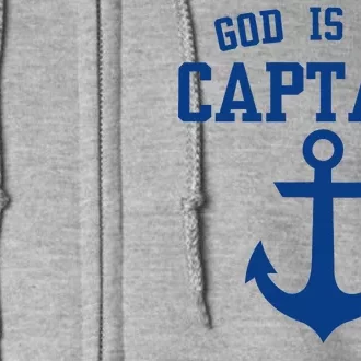 God Is My Captain Full Zip Hoodie