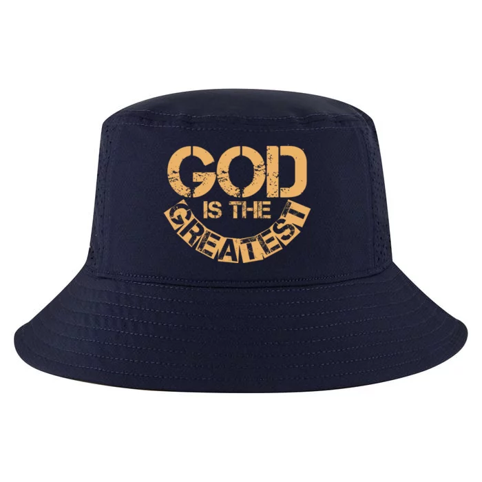 GOD is the Greatest Army Stamp Print Cool Comfort Performance Bucket Hat