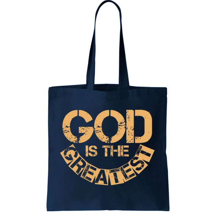 GOD is the Greatest Army Stamp Print Tote Bag