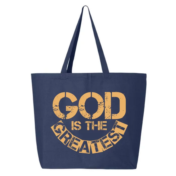 GOD is the Greatest Army Stamp Print 25L Jumbo Tote