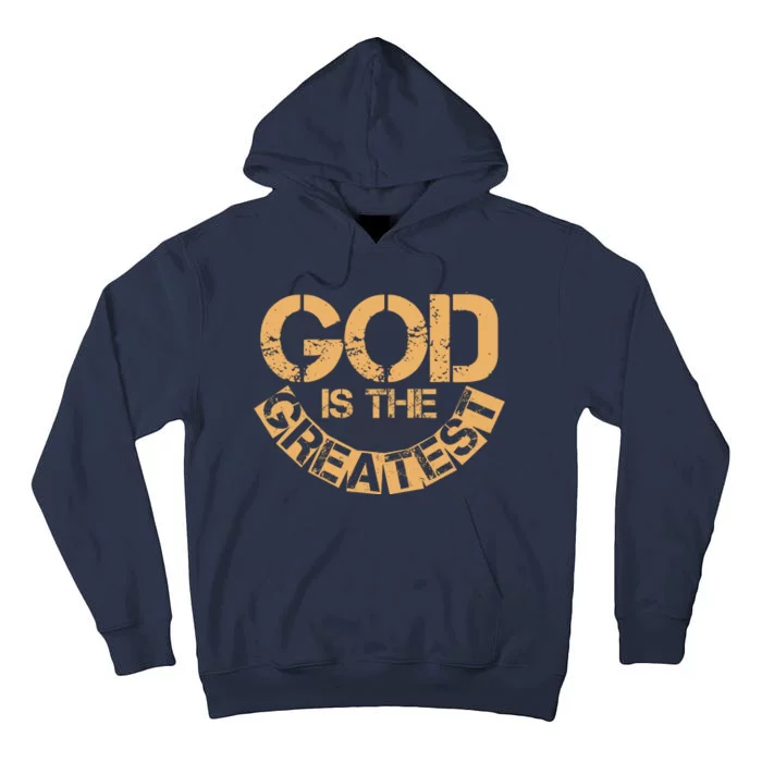 GOD is the Greatest Army Stamp Print Tall Hoodie