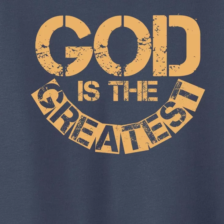 GOD is the Greatest Army Stamp Print Toddler T-Shirt