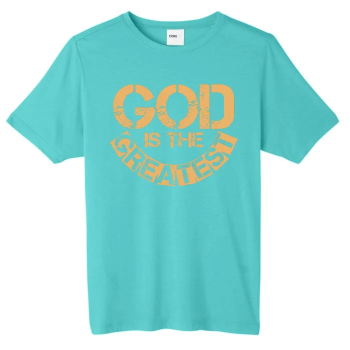 GOD is the Greatest Army Stamp Print ChromaSoft Performance T-Shirt