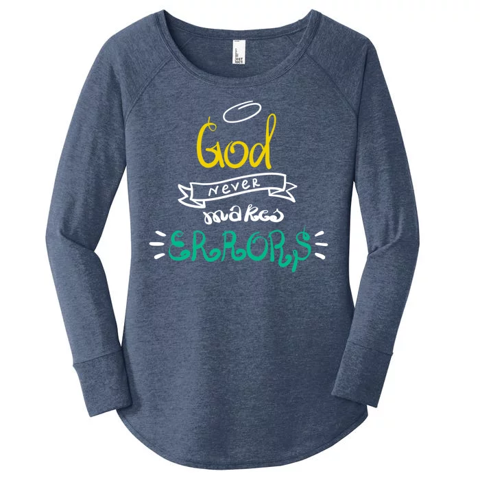 God Never Makes Errors Women's Perfect Tri Tunic Long Sleeve Shirt