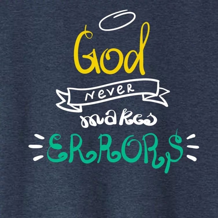 God Never Makes Errors Women's Crop Top Tee