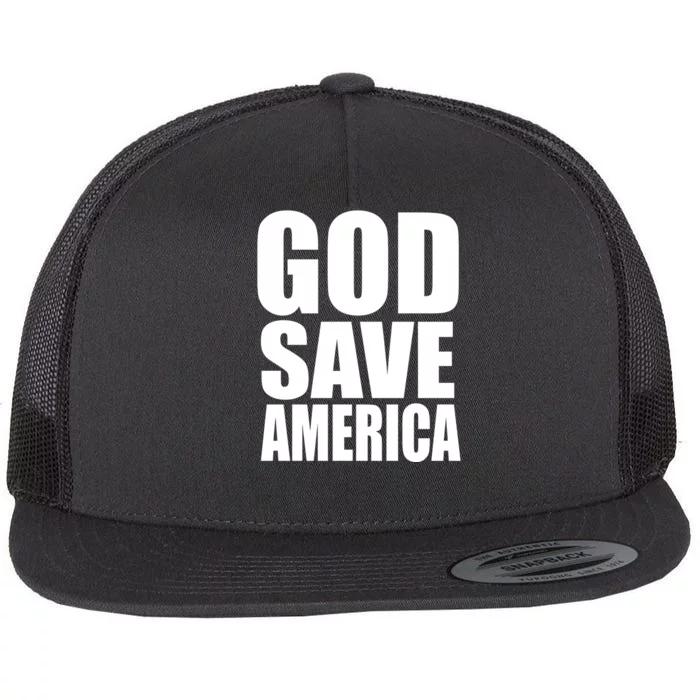 God Save America Flat Bill Trucker Hat