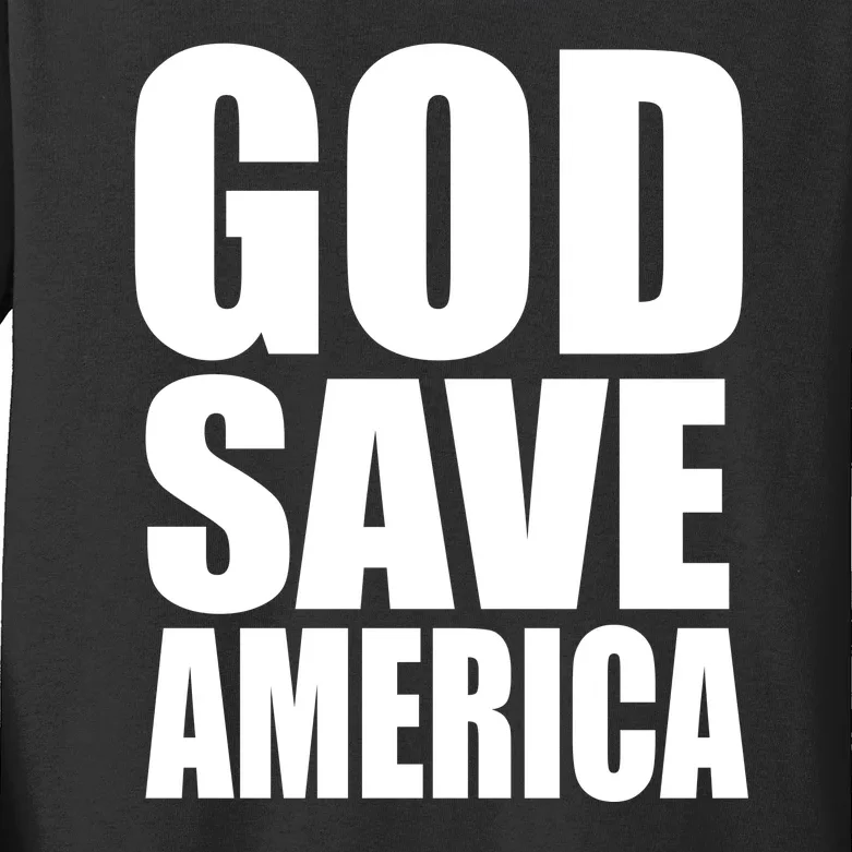 God Save America Kids Long Sleeve Shirt