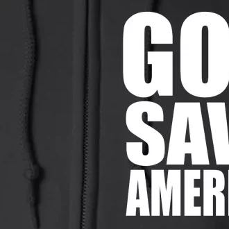 God Save America Full Zip Hoodie