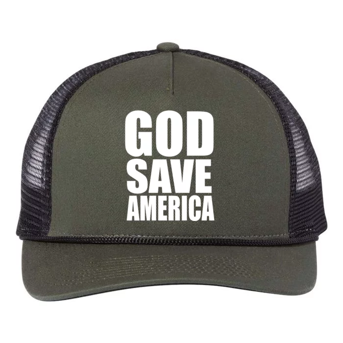 God Save America Retro Rope Trucker Hat Cap