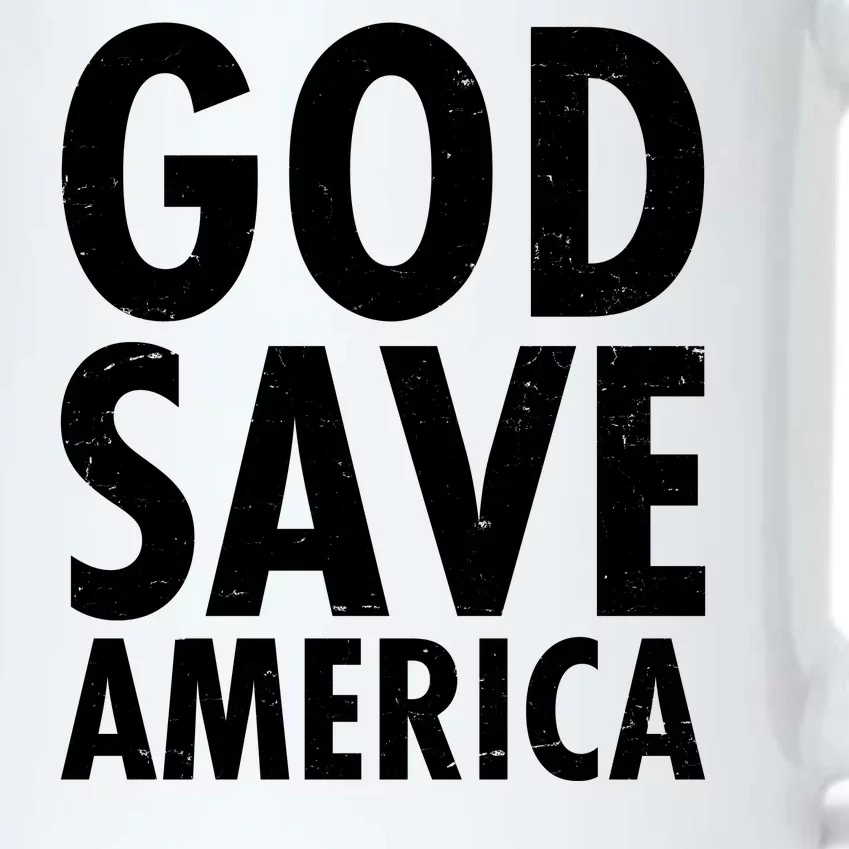 God Save America USA Religious Black Color Changing Mug