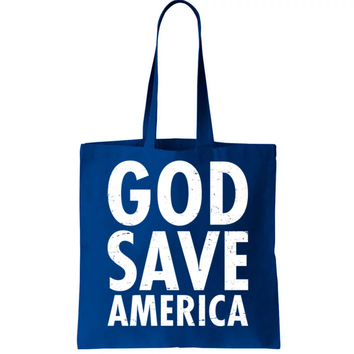 God Save America USA Religious Tote Bag