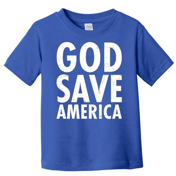 God Save America USA Religious Toddler T-Shirt