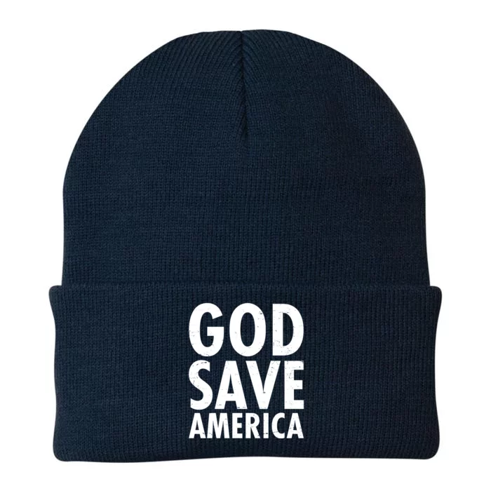 God Save America USA Religious Knit Cap Winter Beanie