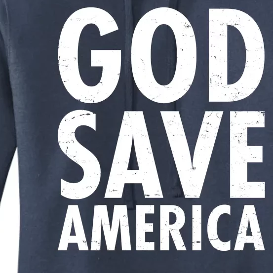 God Save America USA Religious Women's Pullover Hoodie