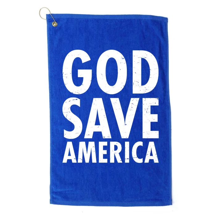 God Save America USA Religious Platinum Collection Golf Towel