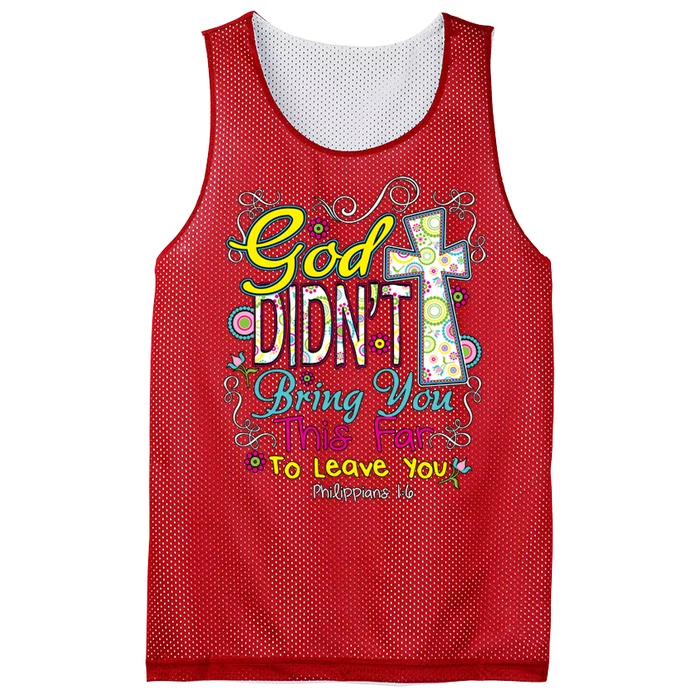 God Won't Leave You Mesh Reversible Basketball Jersey Tank