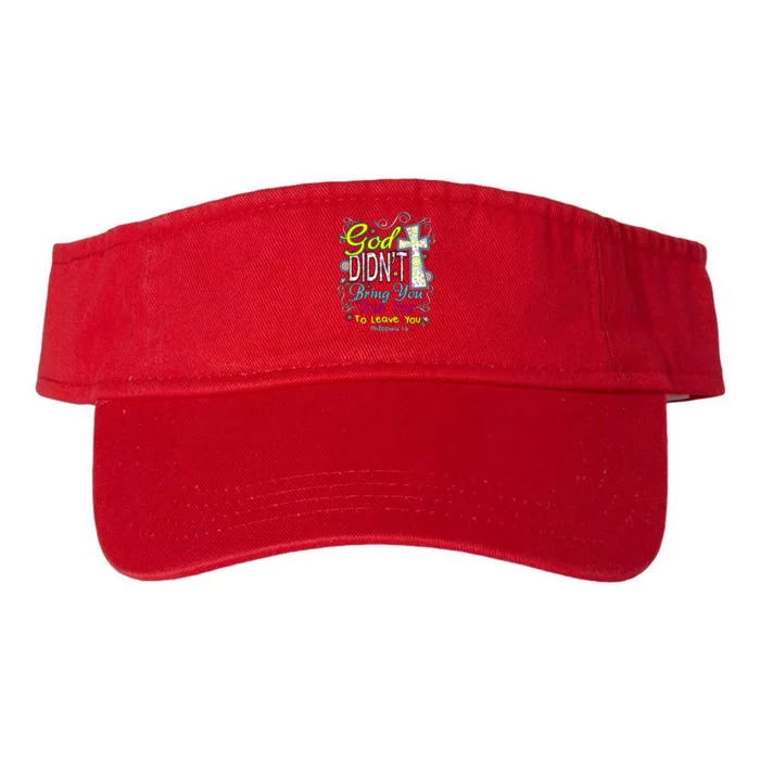 God Won't Leave You Valucap Bio-Washed Visor