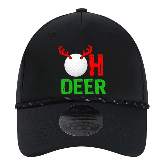 Golf Oh Deer Gift Funny Christmas Reindeer Performance The Dyno Cap