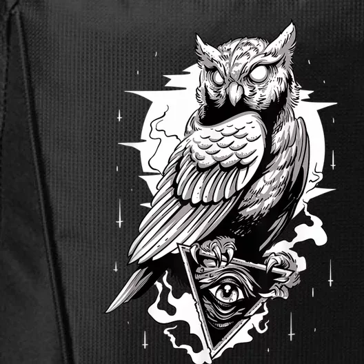 Goth Owl Design, Spooky Owl Design, Cool Owl, Owl City Backpack