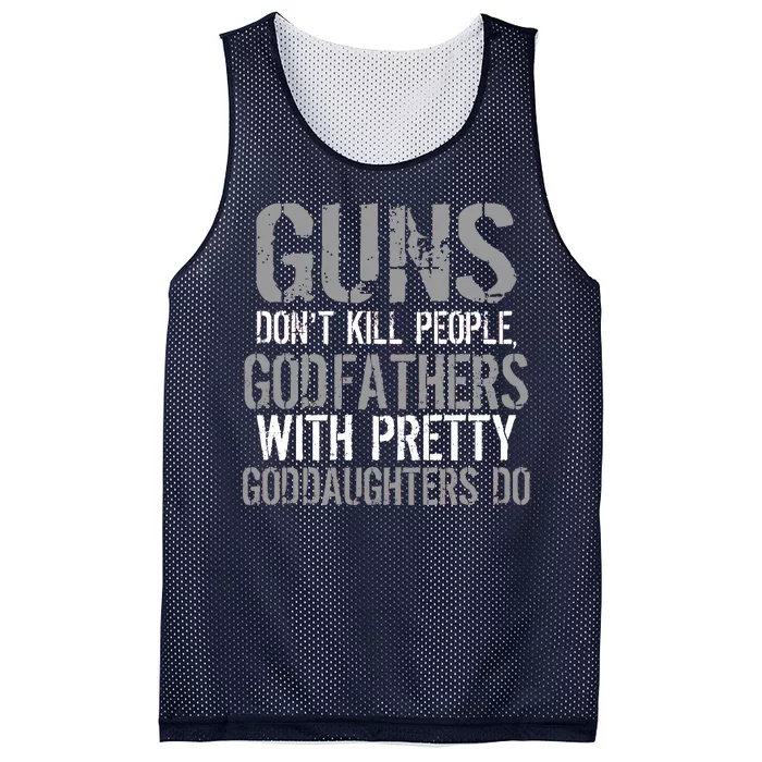 Godfathers With Pretty Goddaughters Kill People Mesh Reversible Basketball Jersey Tank