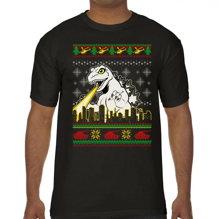 Monster Ugly Christmas Sweater Comfort Colors T-Shirt