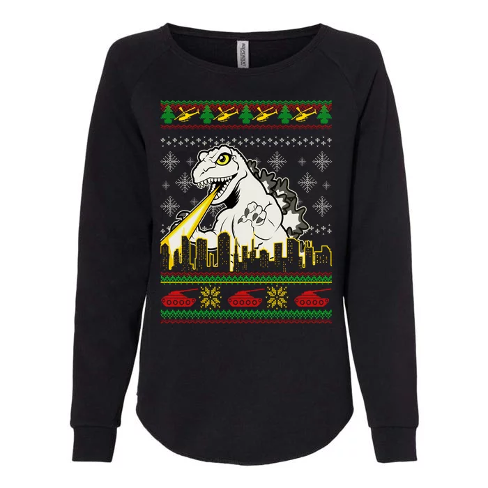 Monster Ugly Christmas Sweater Womens California Wash Sweatshirt