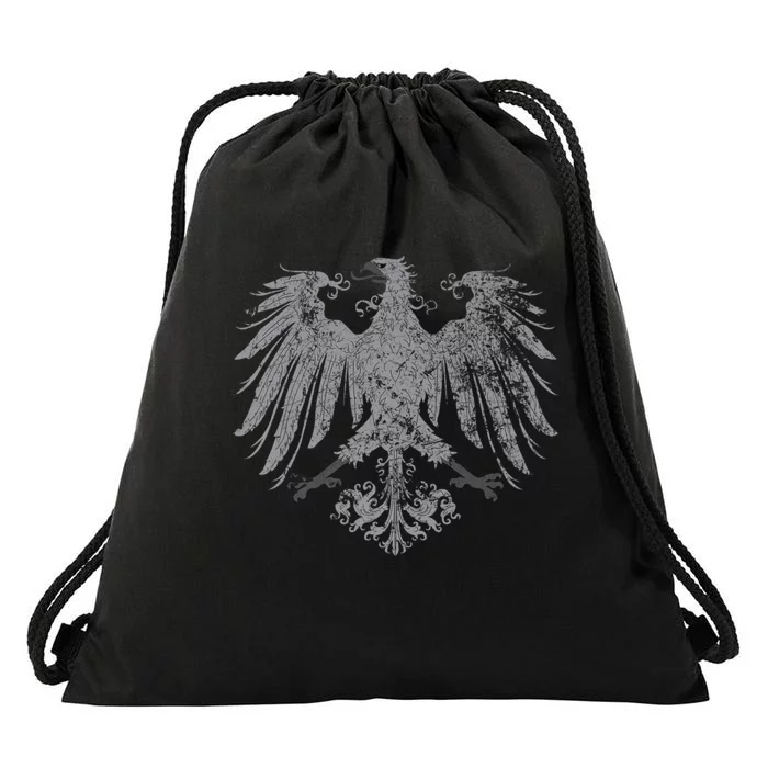 German Oktoberfest Eagle Coat Of Arms Heraldry Design Premium Drawstring Bag