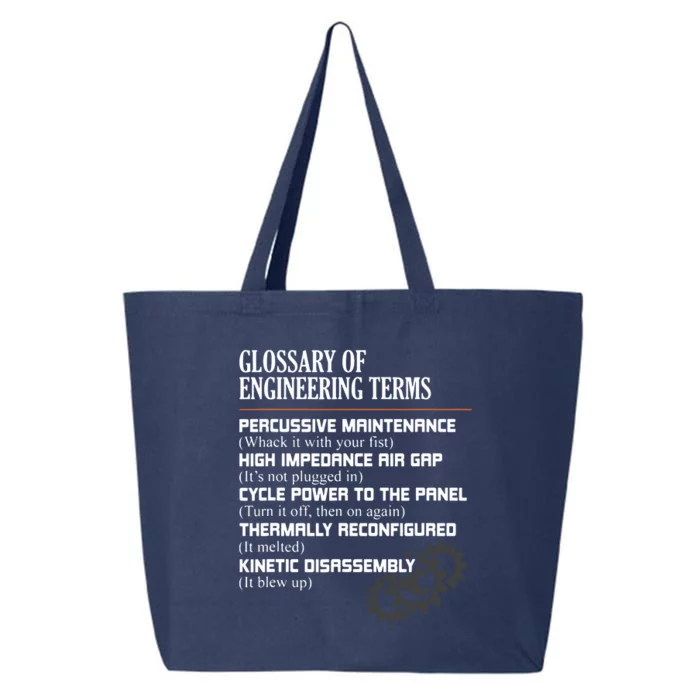 Glossary Of Engineering Terms Funny Engineer Definitions 25L Jumbo Tote