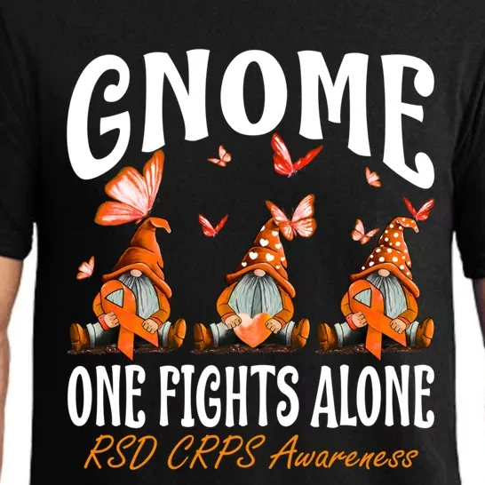 Gnome One Fights Alone Rsd Crps Awareness Great Gift Pajama Set