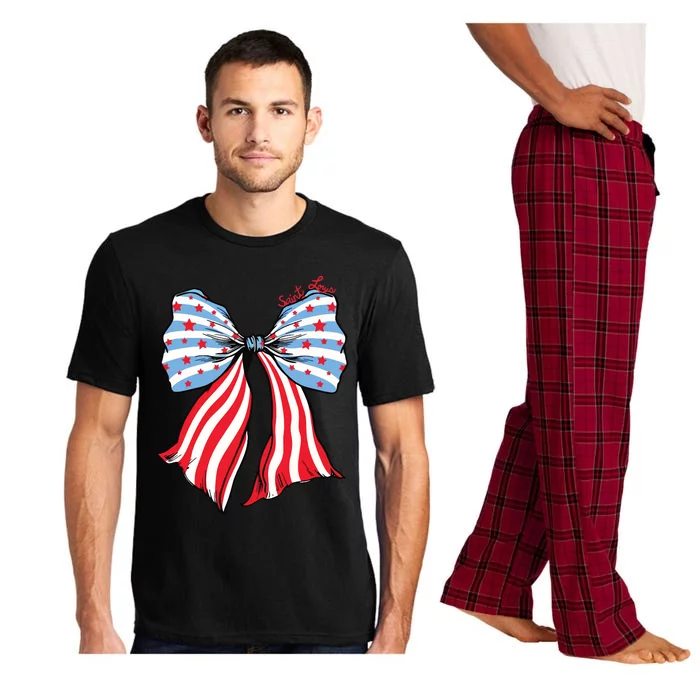 Grand Ol Flag Saint Louis Coquette Bow Pajama Set