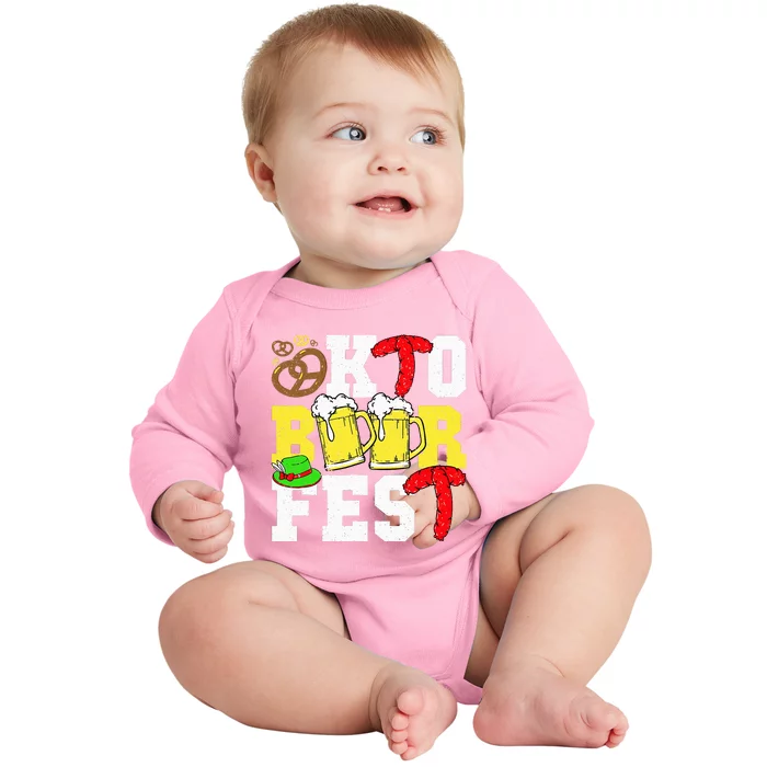 German Oktoberfest Funny Oktoberfest Germany Baby Long Sleeve Bodysuit