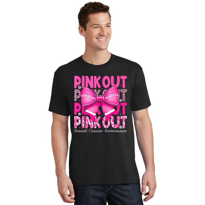 Gift Out Football Breast Cancer Awareness T-Shirt