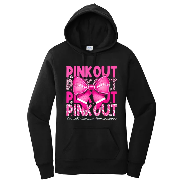 Gift Out Football Breast Cancer Awareness Women's Pullover Hoodie