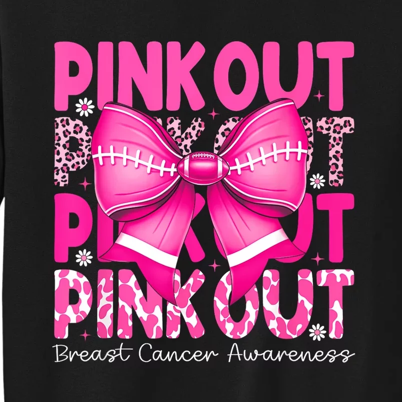 Gift Out Football Breast Cancer Awareness Tall Sweatshirt