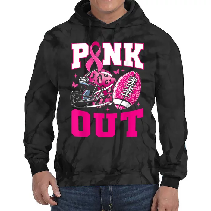 Gift Out Football Team Breast Cancer Awareness Month Tie Dye Hoodie