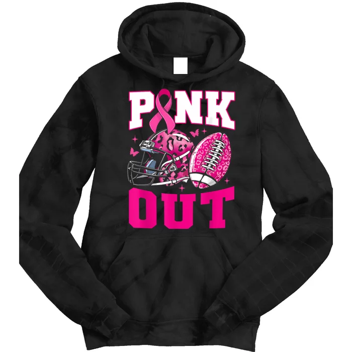 Gift Out Football Team Breast Cancer Awareness Month Tie Dye Hoodie