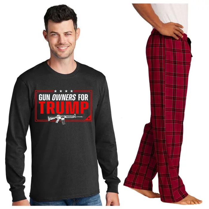 Gun Owners For Trump Long Sleeve Pajama Set