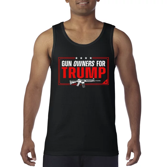 Gun Owners For Trump Tank Top