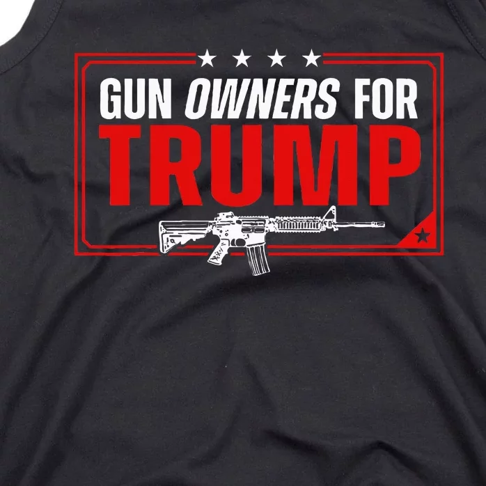 Gun Owners For Trump Tank Top