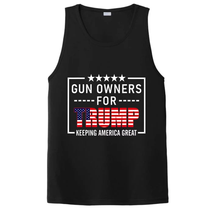 Gun Owners For Trump 2020 Conservative Gift 2nd Amendment Performance Tank