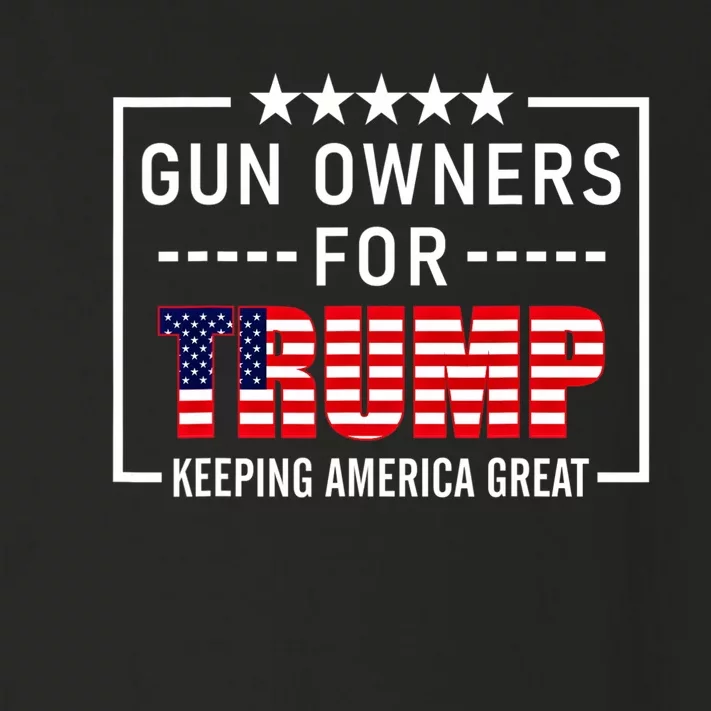 Gun Owners For Trump 2020 Conservative Gift 2nd Amendment Toddler Long Sleeve Shirt