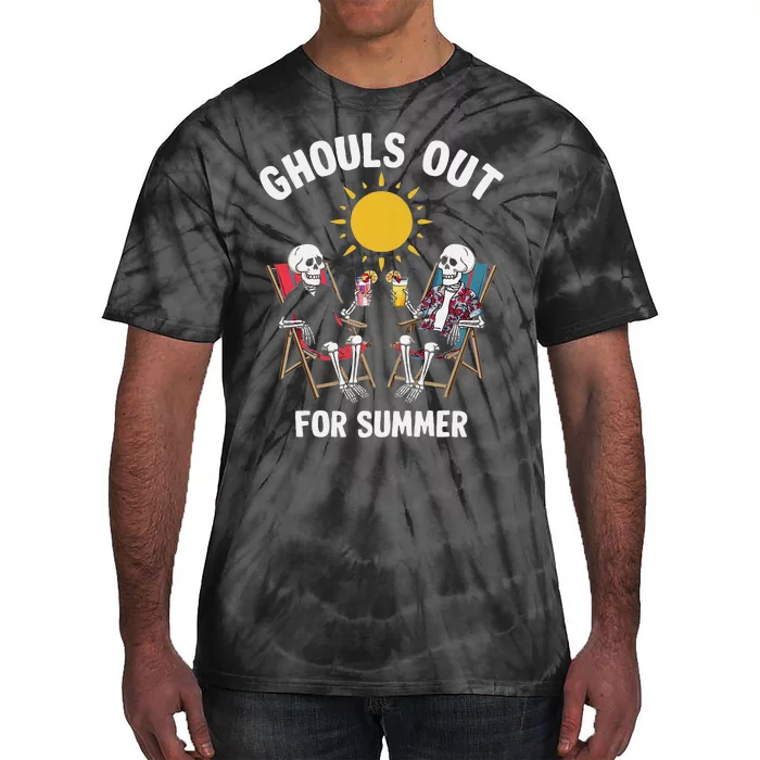 Ghouls Out For Summer Funny Summerween Ghoul Tie-Dye T-Shirt