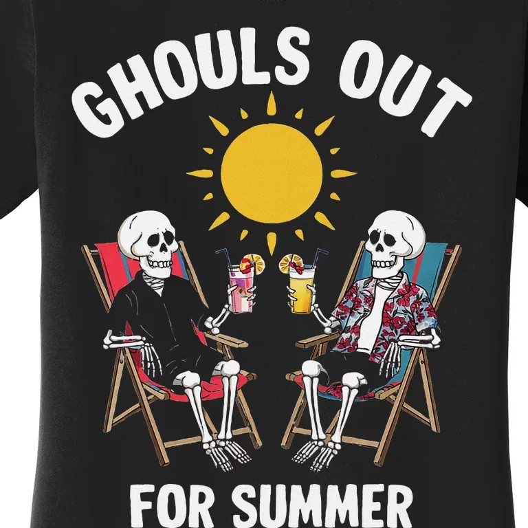 Ghouls Out For Summer Funny Summerween Ghoul Women's T-Shirt