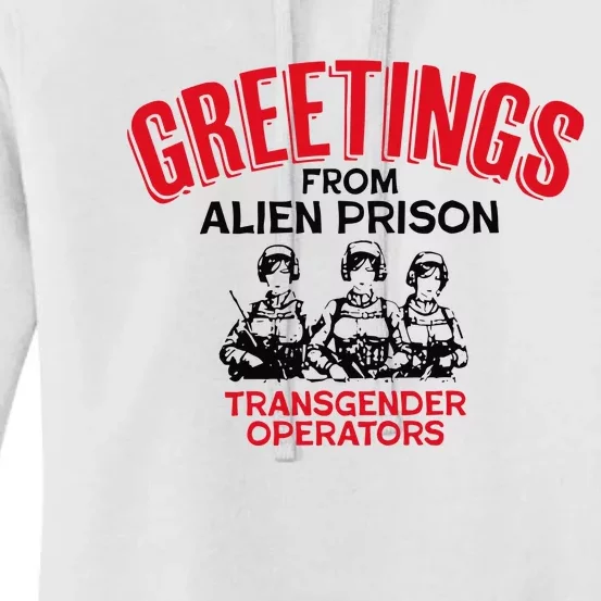 Greetings Operators From Alien Prison Women's Pullover Hoodie