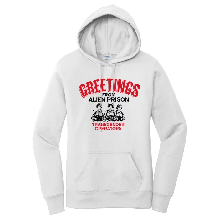 Greetings Operators From Alien Prison Women's Pullover Hoodie